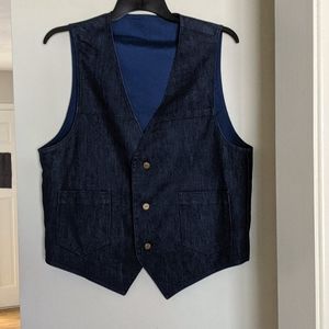 Men's Jean vest size medium no tags